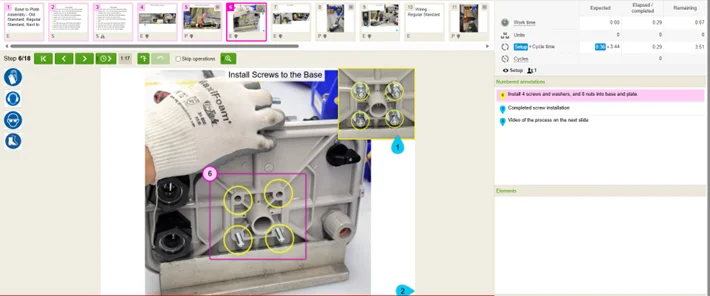assembly process work instruction
